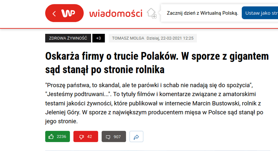 Wirualna Polska napisała o Bustowskim